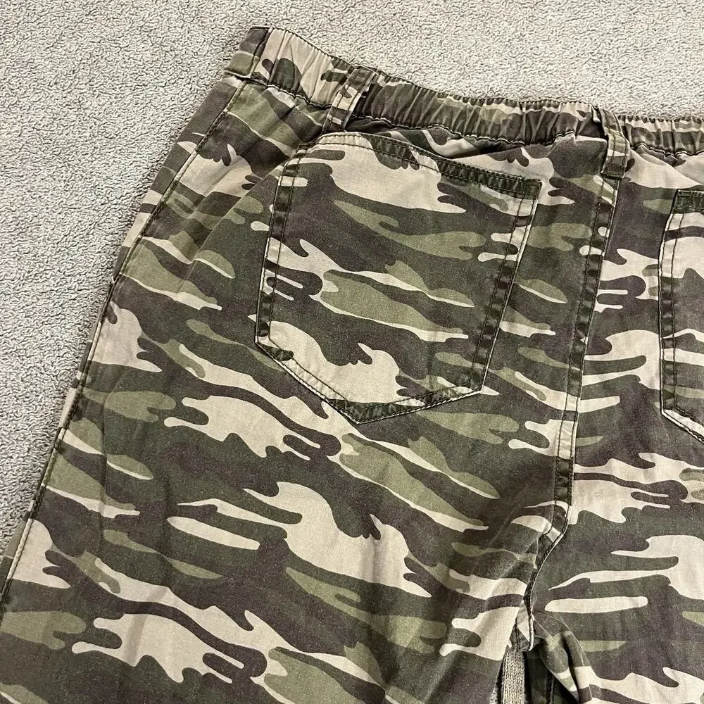 True Religion Camo Jogger Pants Men's Size L Drawstring Camouflage Sweats B342